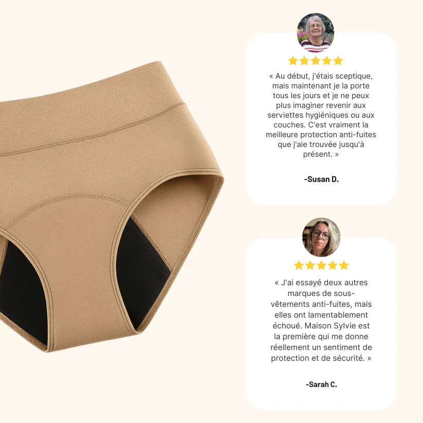 Culottes d’incontinence taille haute ultra-absorbantes