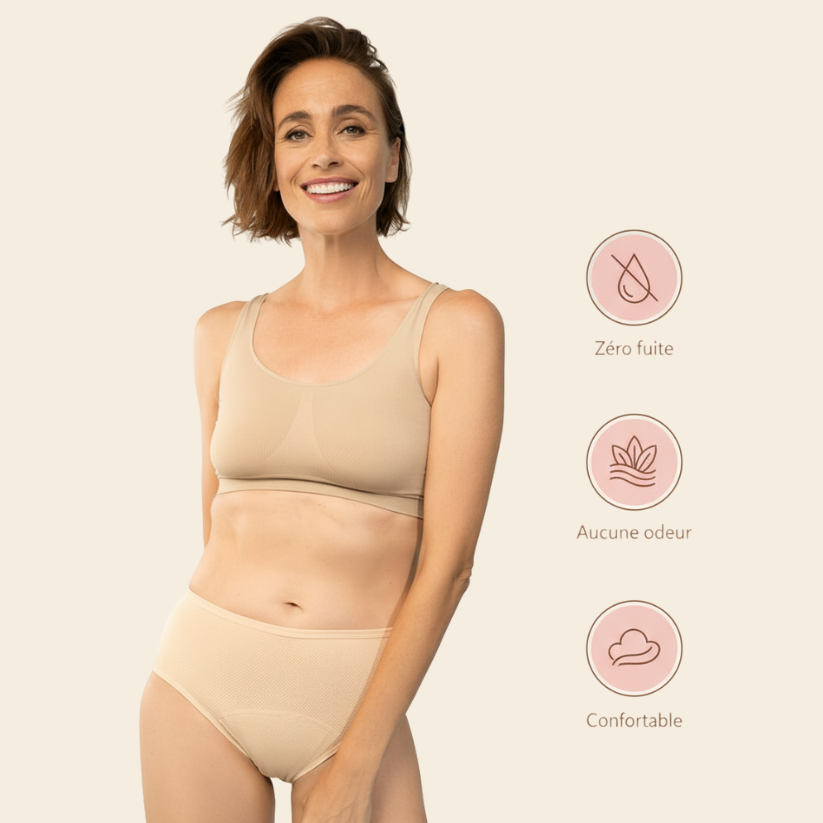 Culottes d’incontinence taille haute ultra-absorbantes