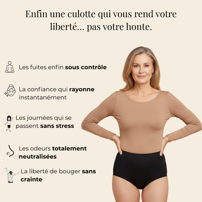Culottes d’incontinence taille haute ultra-absorbantes